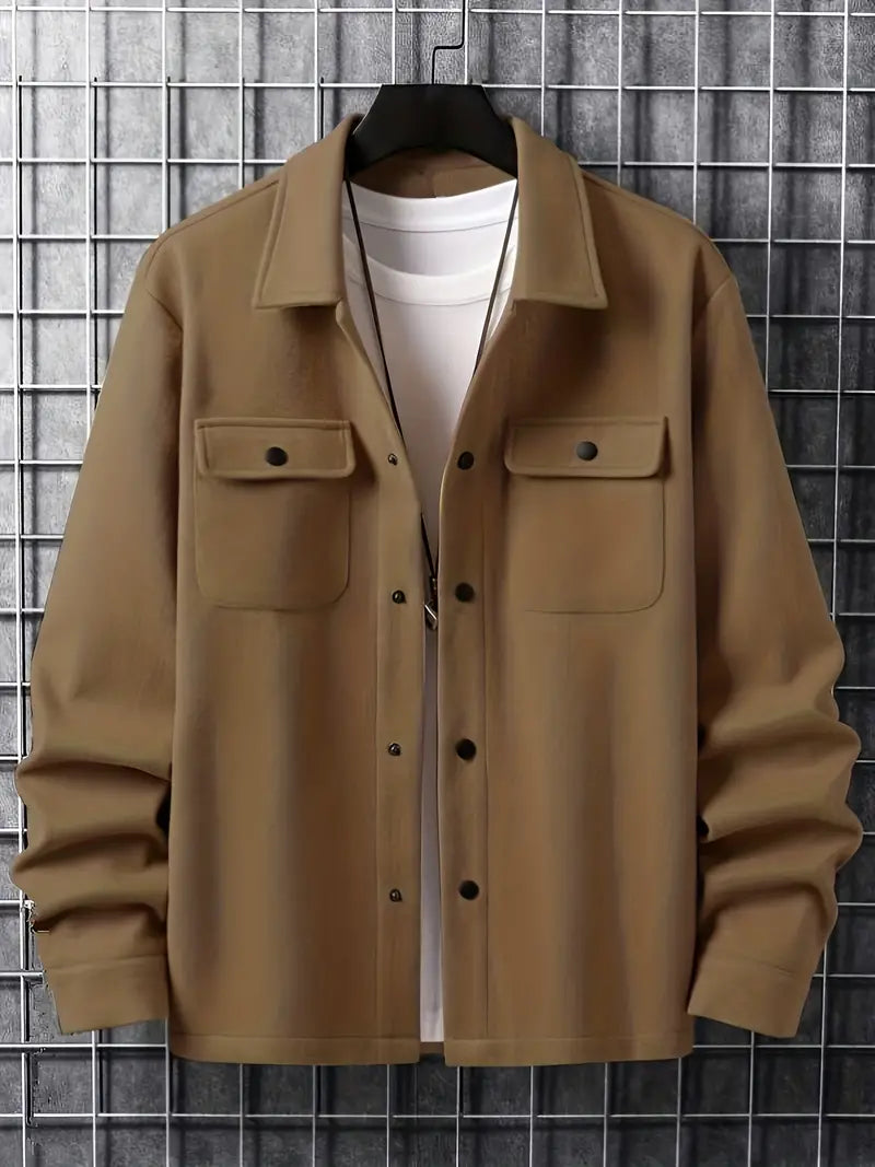 Übergangs- Hemdjacke mit Doppeltaschen