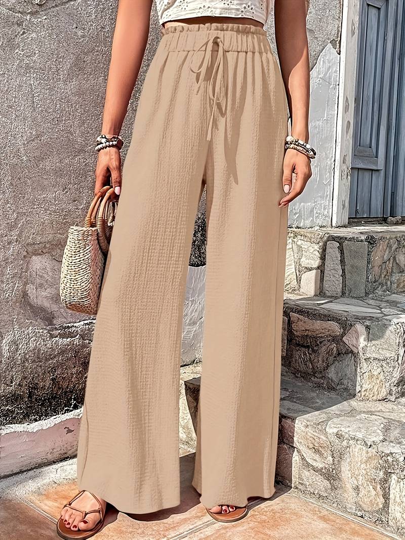 Damen Hose mit weitem Beinbund
