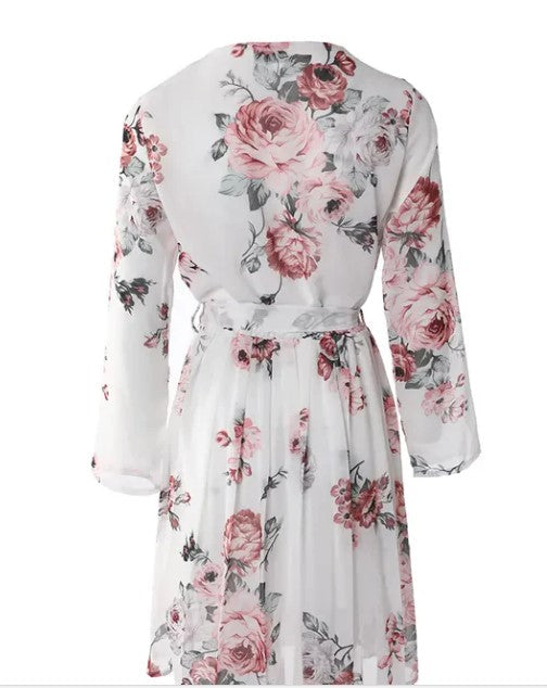 Damen Kleid mit Blumendruck