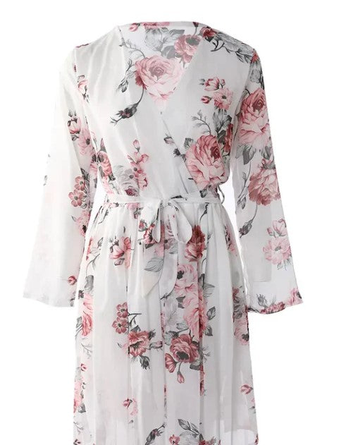 Damen Kleid mit Blumendruck