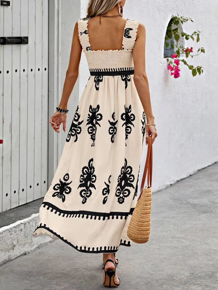 Damen-Maxikleid – Ärmellos, Trägerdesign