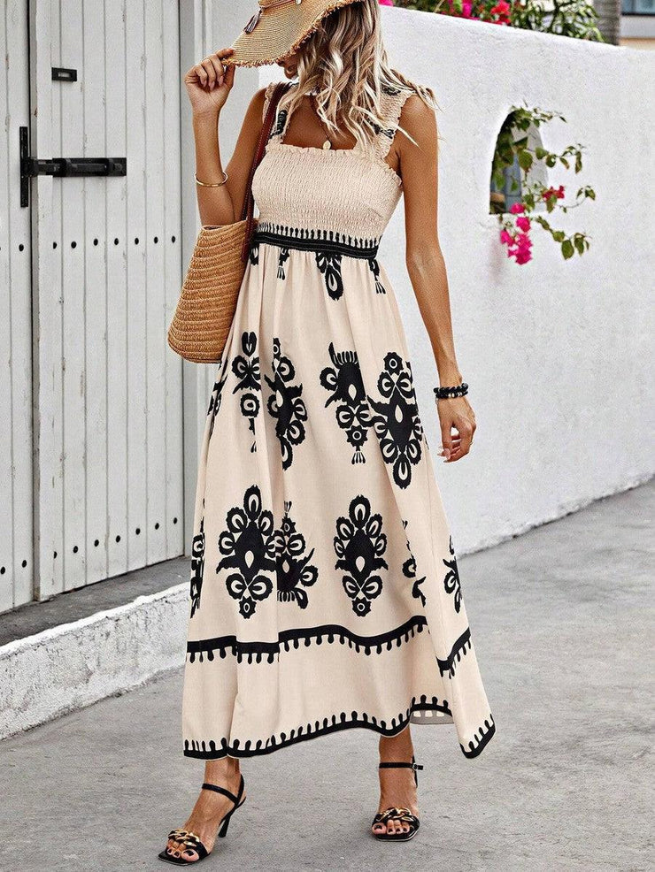 Damen-Maxikleid – Ärmellos, Trägerdesign
