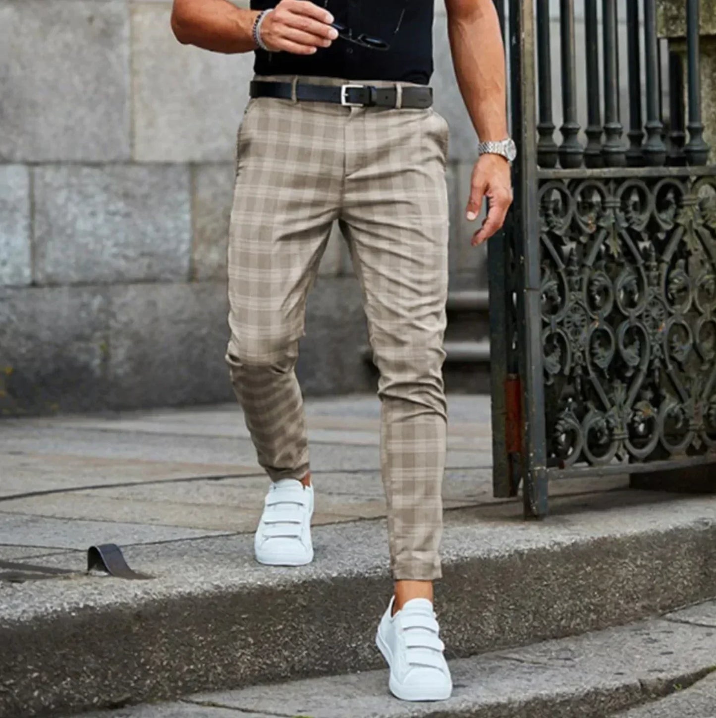 Elegante Hose im Karomuster