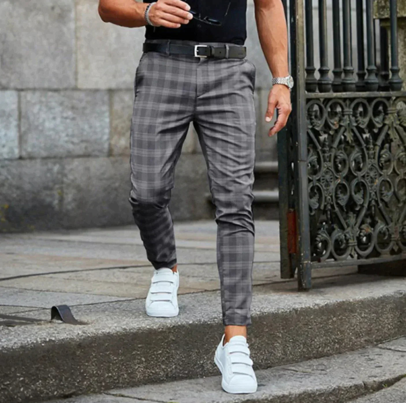 Elegante Hose im Karomuster