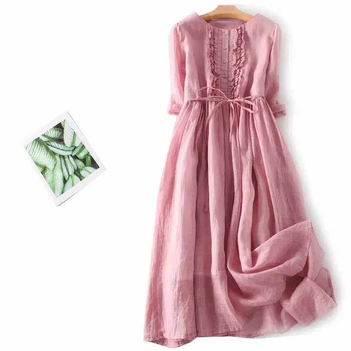 Elegantes Leinenkleid Damen