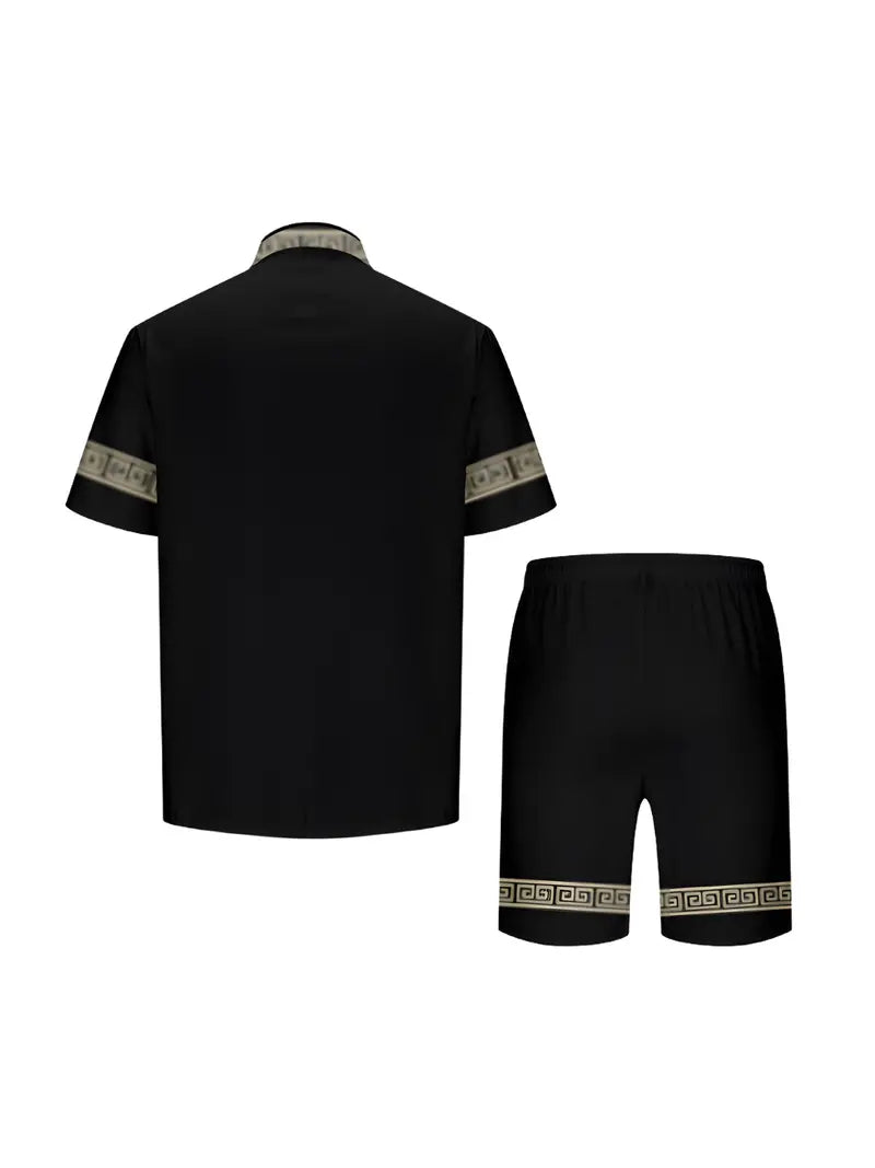 Elegantes Set aus Kurzarmhemd und Shorts für den Sommer