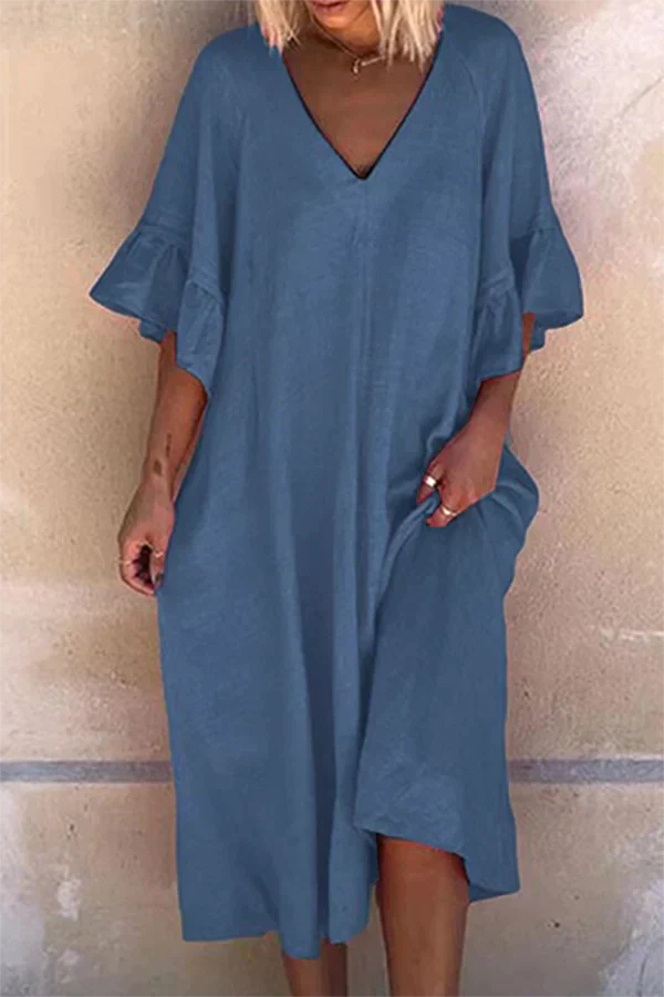 Elegantes, luftiges Sommer Kleid Damen