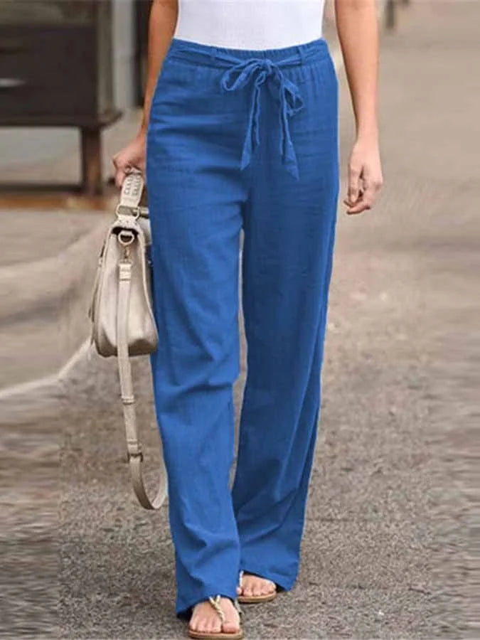Frühjahr Leinenhose für Damen
