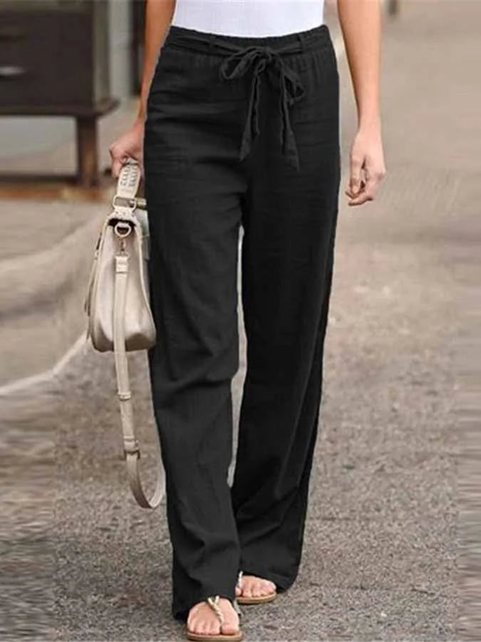 Frühjahr Leinenhose für Damen