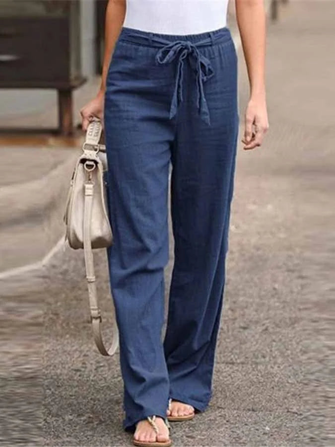 Frühjahr Leinenhose für Damen