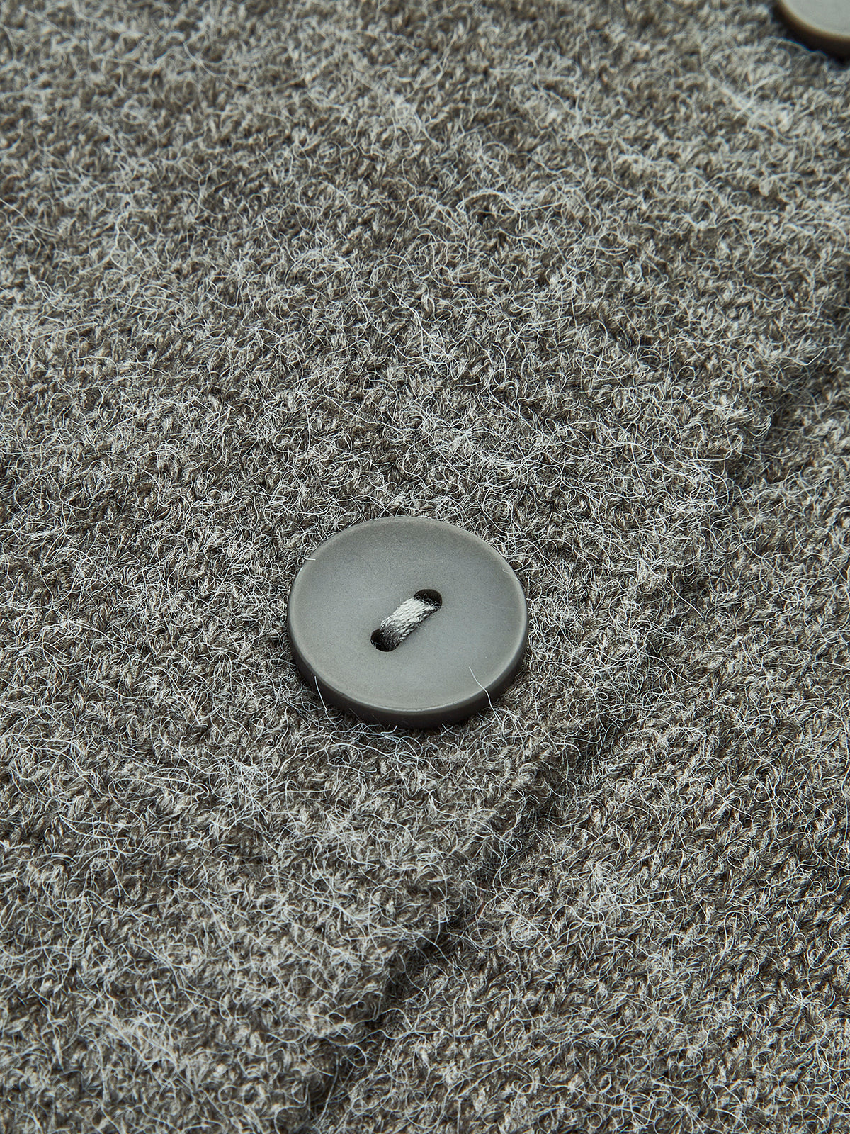 Grauer Damen Cardigan aus Wolle