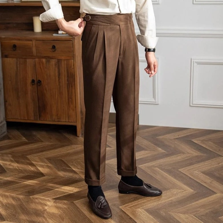 Herren-Bundfaltenhose