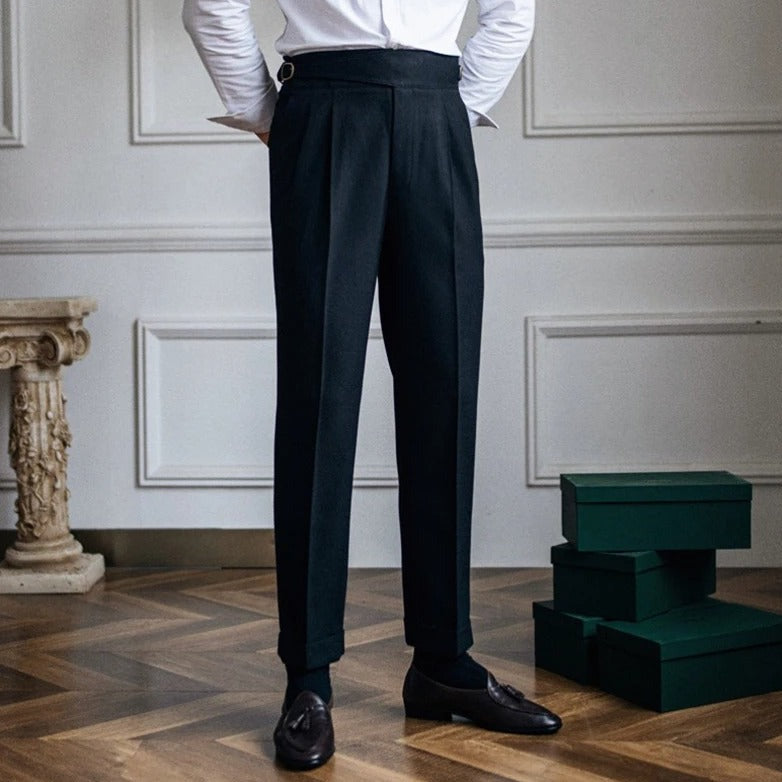 Herren-Bundfaltenhose