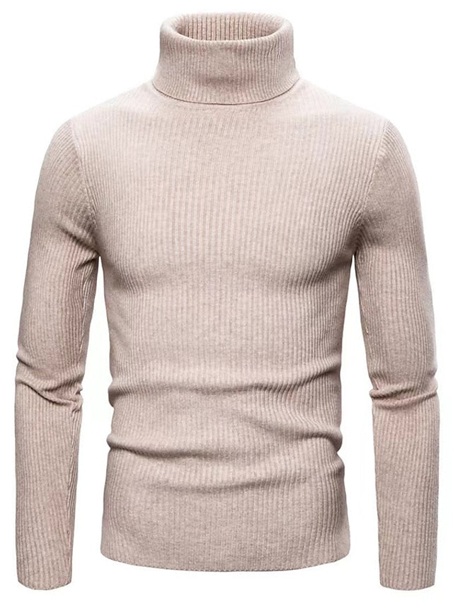 Herren Rollkragenpullover aus Wolle