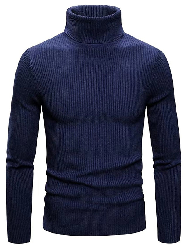 Herren Rollkragenpullover aus Wolle