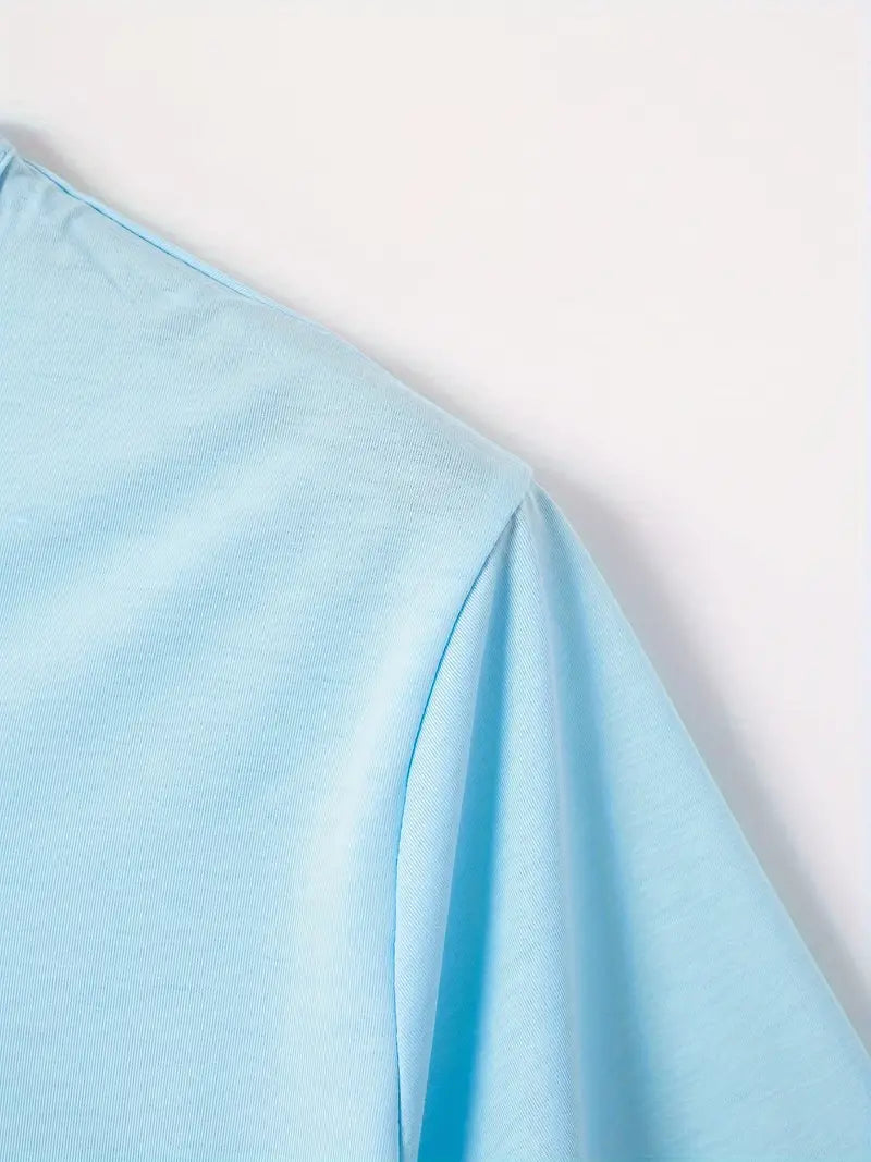 Herren T-Shirt mit V-Ausschnitt aus Baumwollmischung