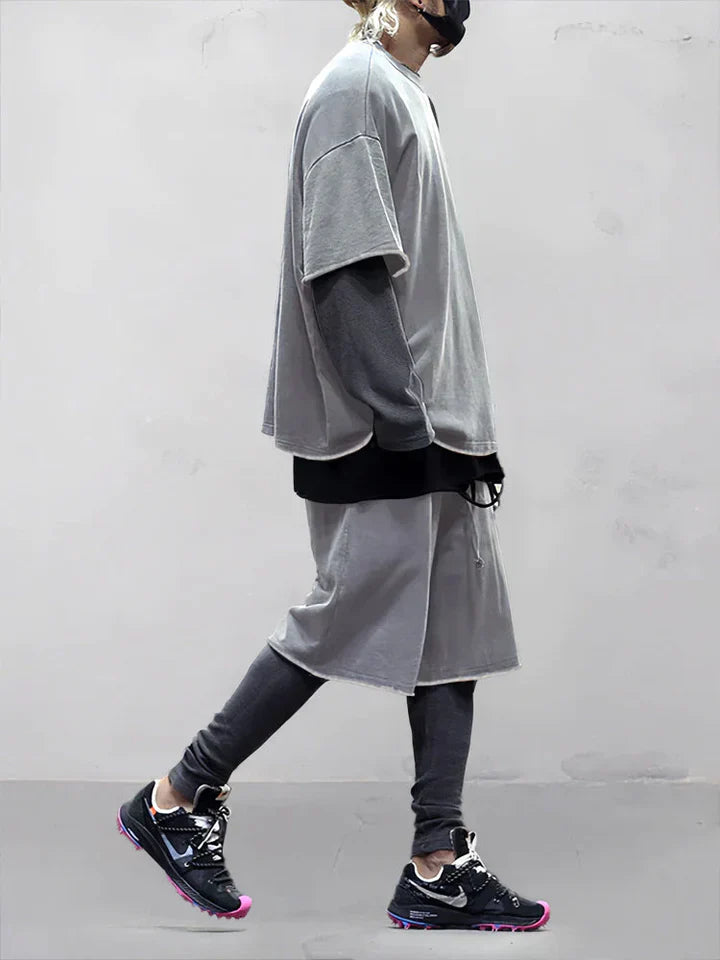 Herren Zweiteiliges Oversize-Set mit elastischem Bund