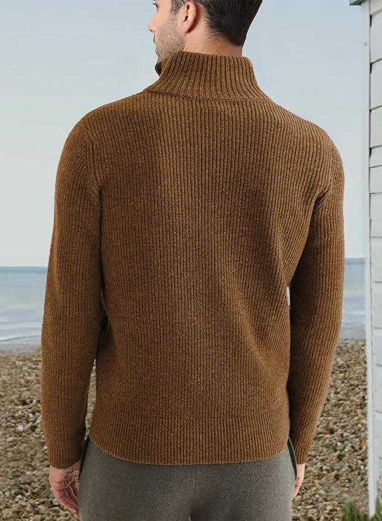 Herrenpullover mit Reißverschluss im stylischen Design