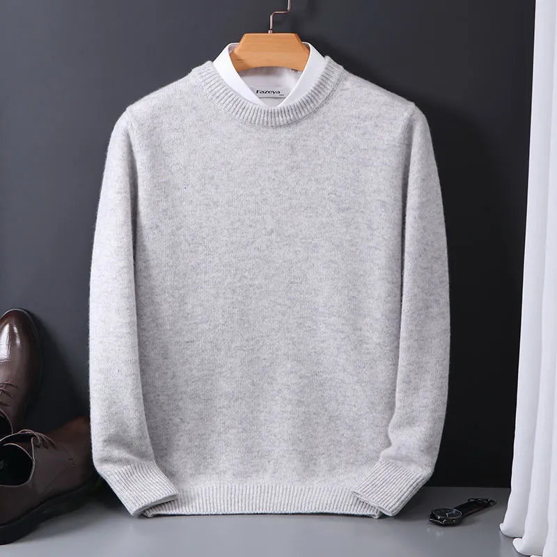 Hochwertiger Pullover aus Kaschmir mit Kragen