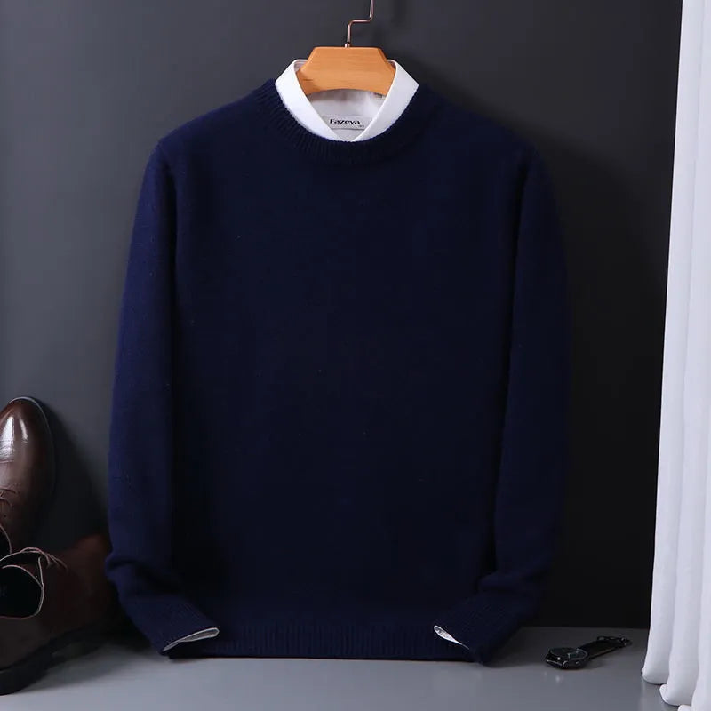 Hochwertiger Pullover aus Kaschmir mit Kragen