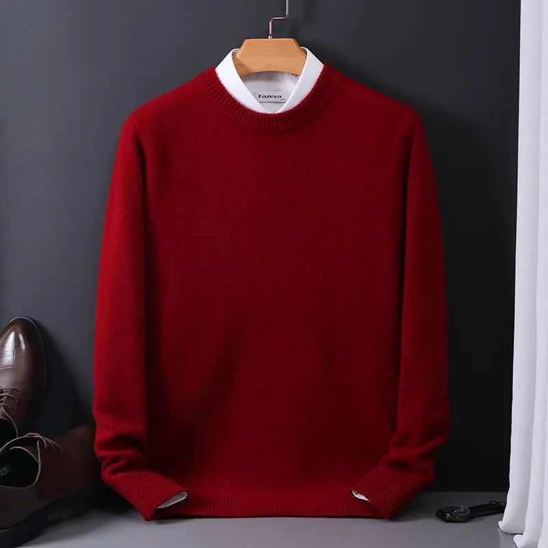 Hochwertiger Pullover aus Kaschmir mit Kragen