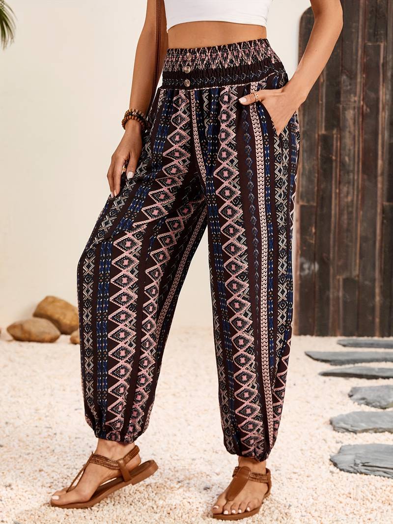 Hose mit Grafikdruck für Damen