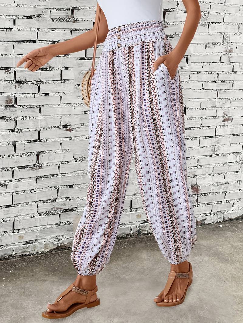Hose mit Grafikdruck für Damen