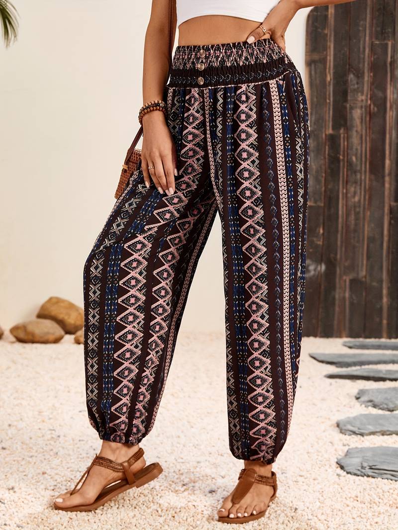 Hose mit Grafikdruck für Damen