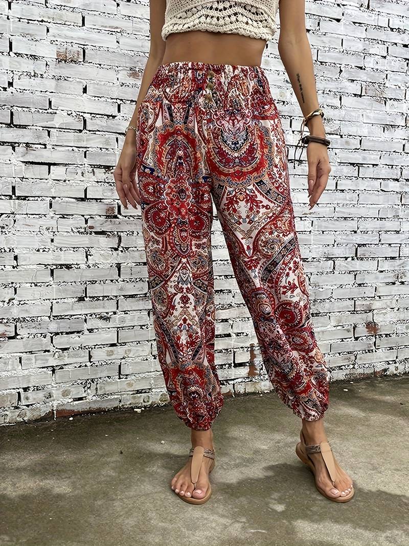 Hose mit Grafikdruck für Damen