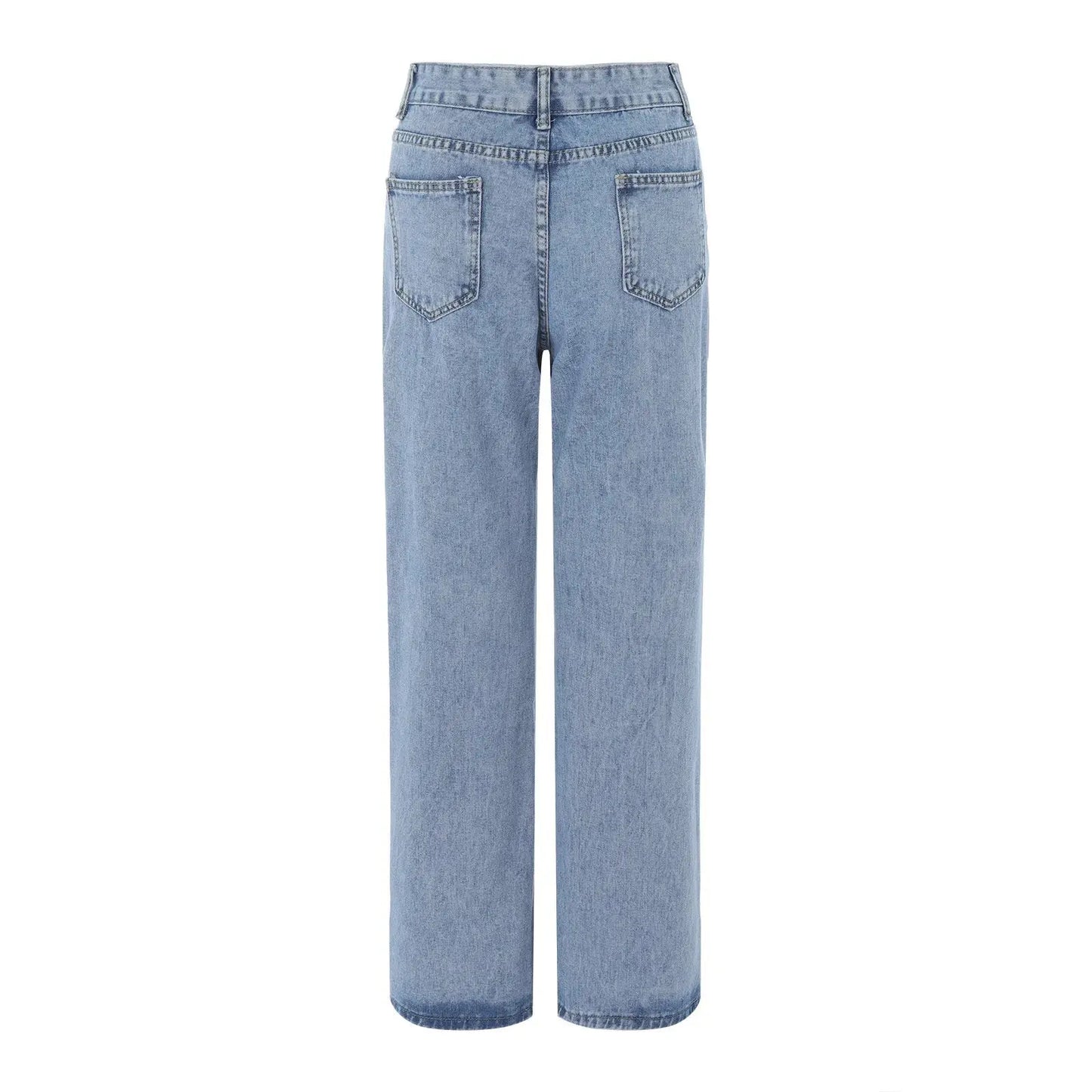 Jeans mit hohem Bund und weitem Schnitt