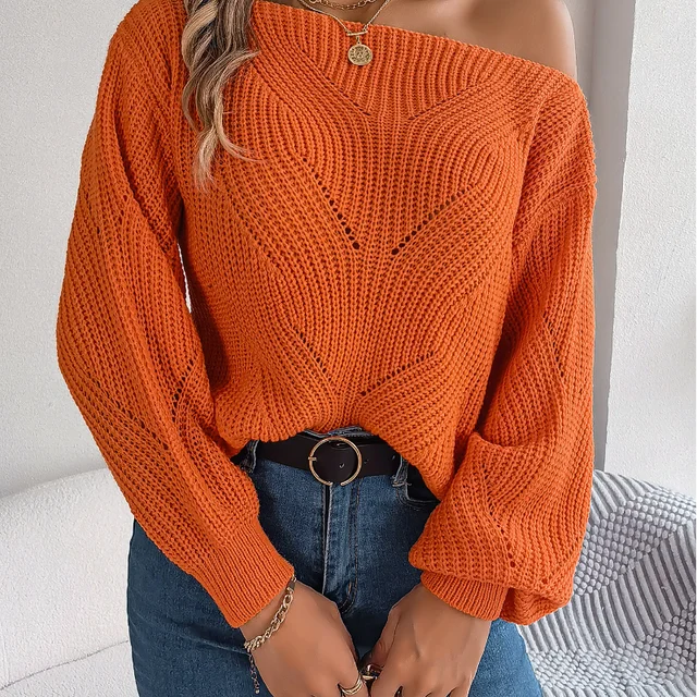 Klassischer Strickpullover aus weichem Material