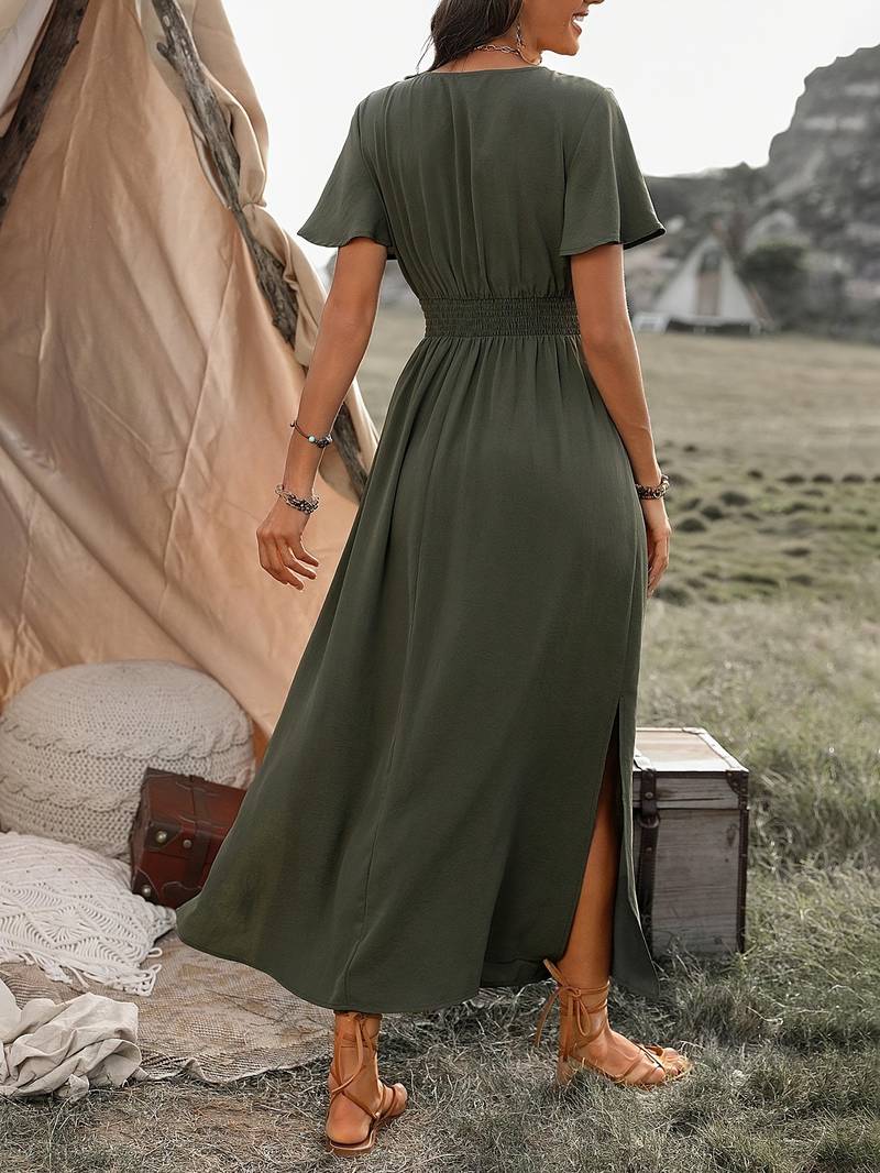 Kurzarmkleid mit Chorkragen Sommerklang