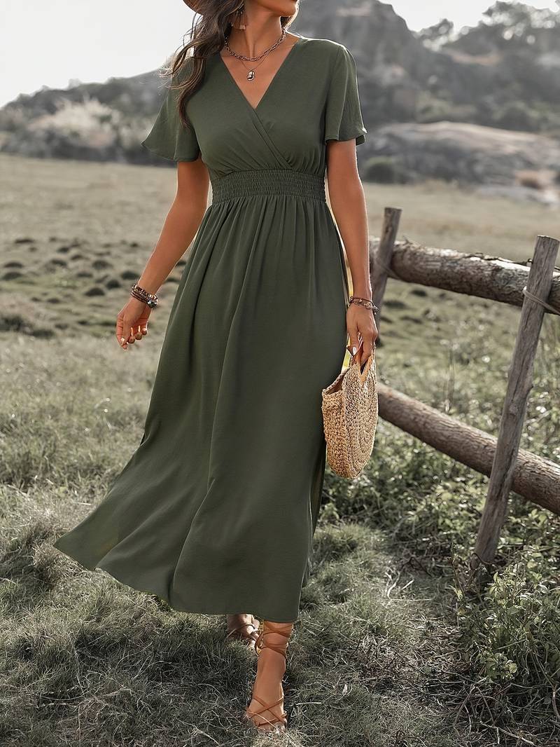 Kurzarmkleid mit Chorkragen Sommerklang