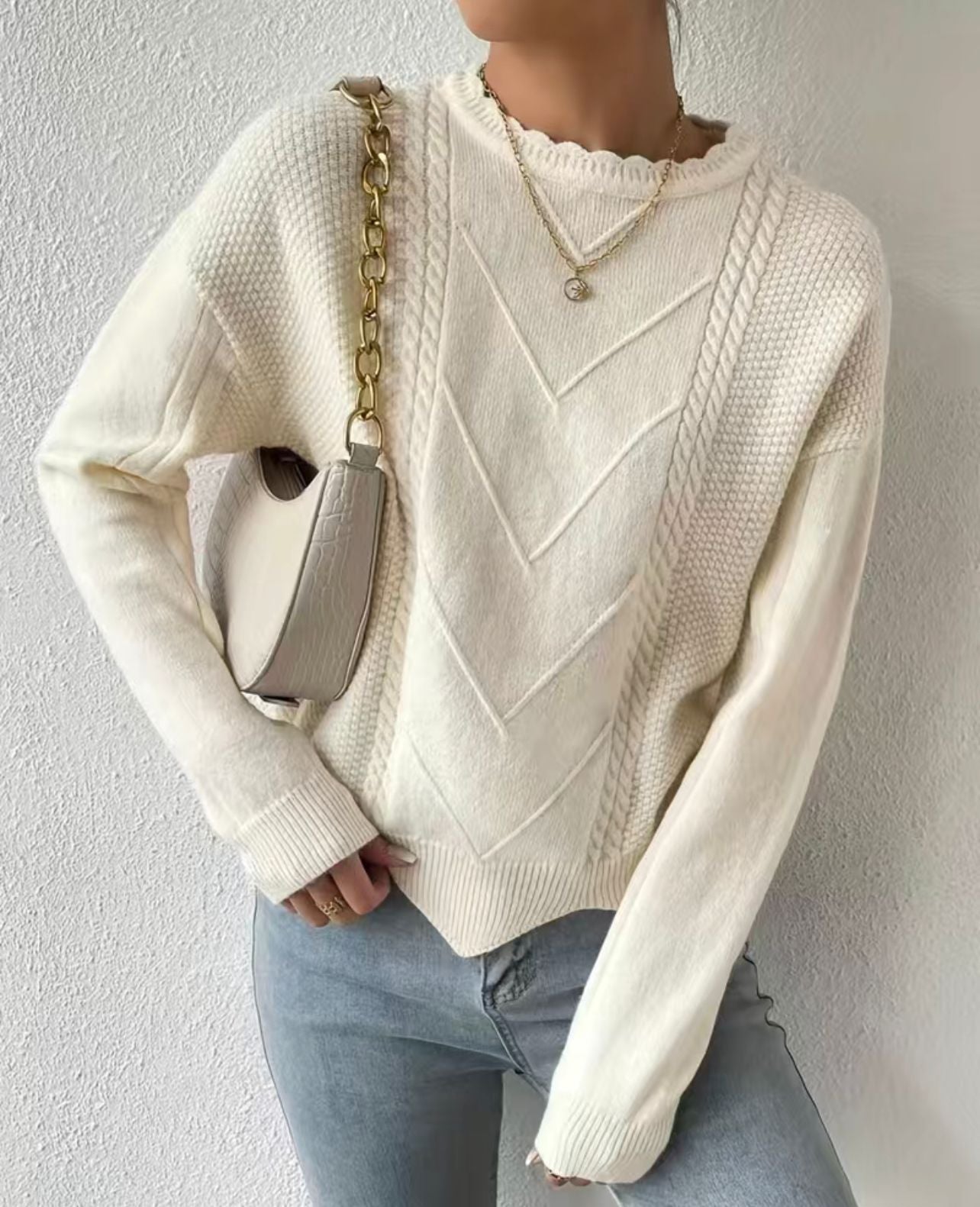 Kuschelweicher Soft-Pullover mit Muster
