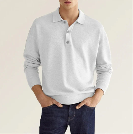 Langarm Poloshirt Herren