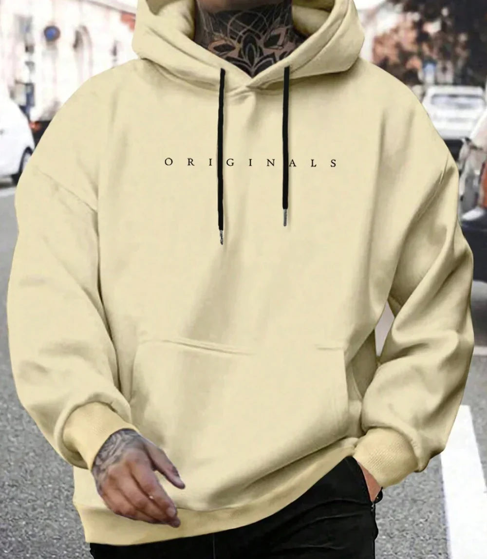 Lässiger Herren Hoodie mit Schriftzug