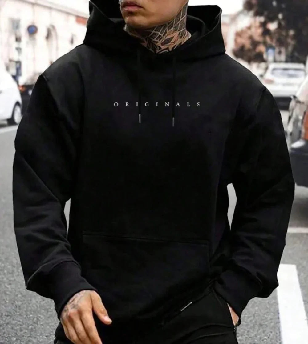 Lässiger Herren Hoodie mit Schriftzug