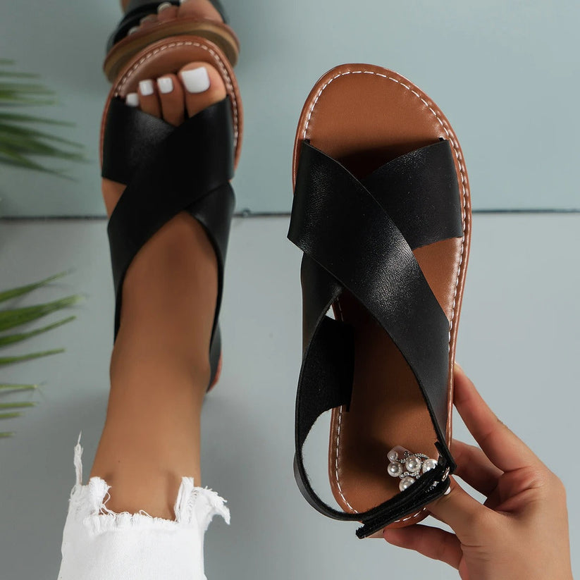 Ledersandalen mit Schnalle