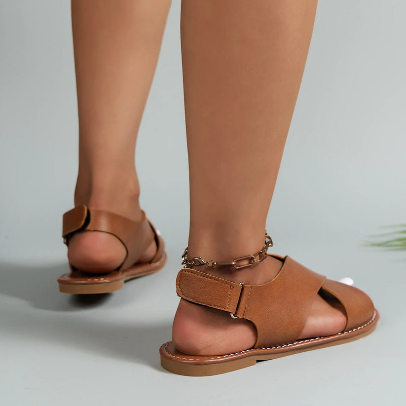 Ledersandalen mit Schnalle