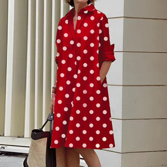 Modernes Hemdblusenkleid Sommerlicher Chic