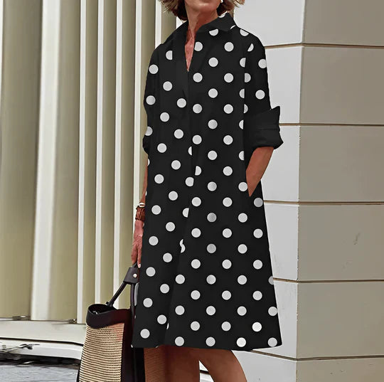 Modernes Hemdblusenkleid Sommerlicher Chic