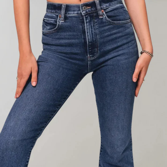 Schlaghosen Denim Damen