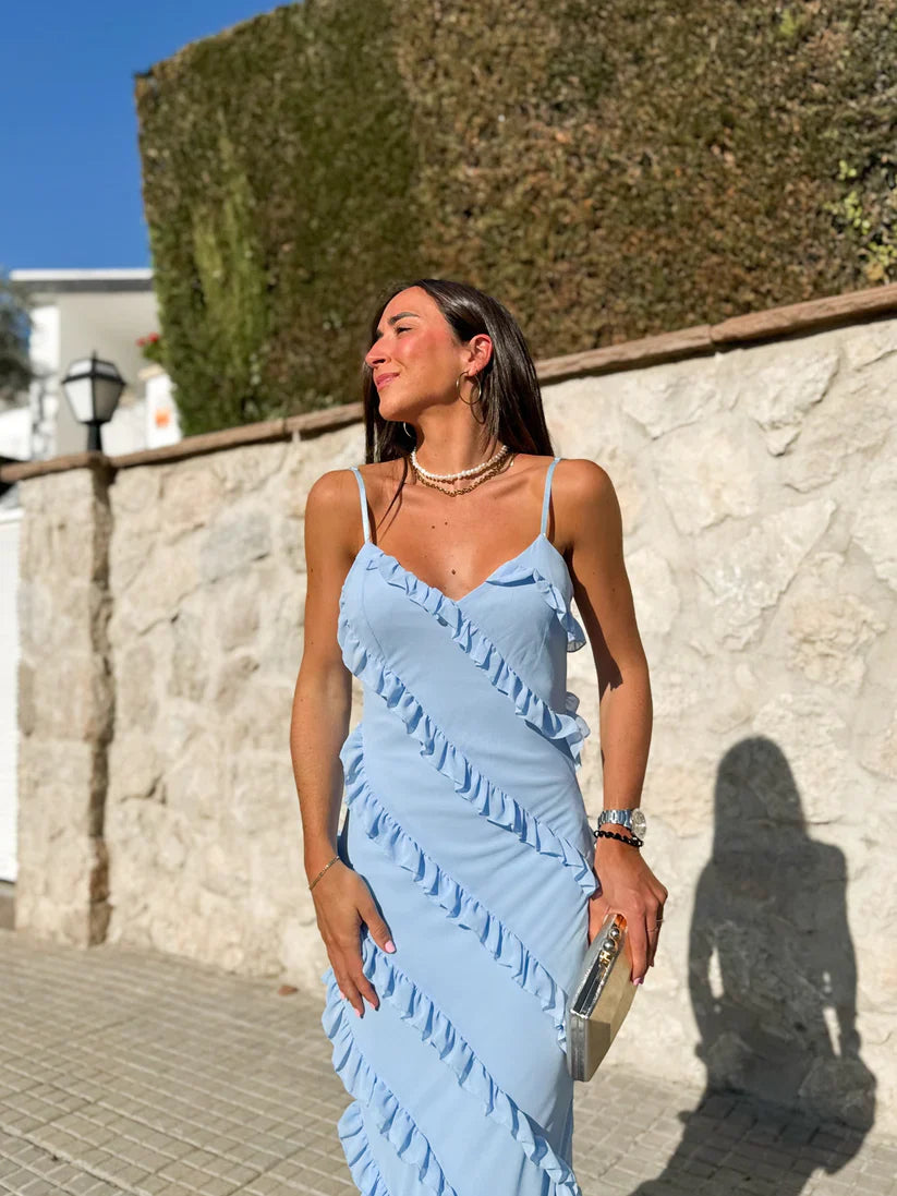 Sommer-Rüschenkleid für Damen
