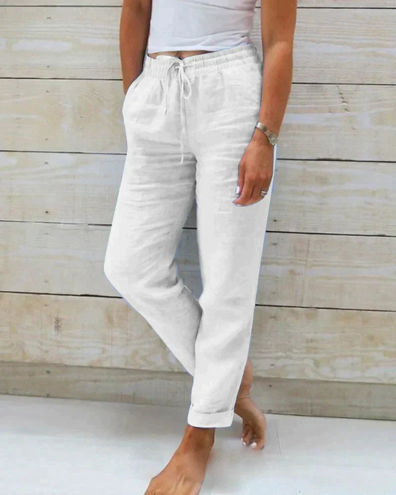 Sommerliche Leinenhose für Damen