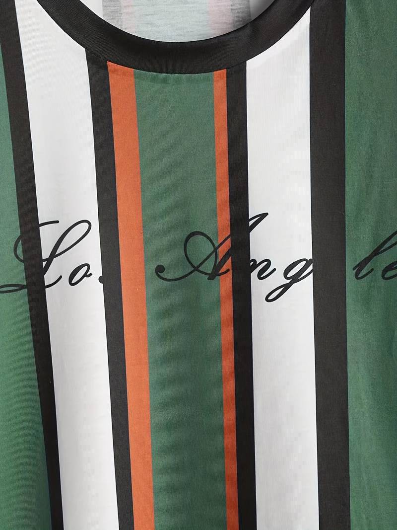 T-shirt mit Streifendruck