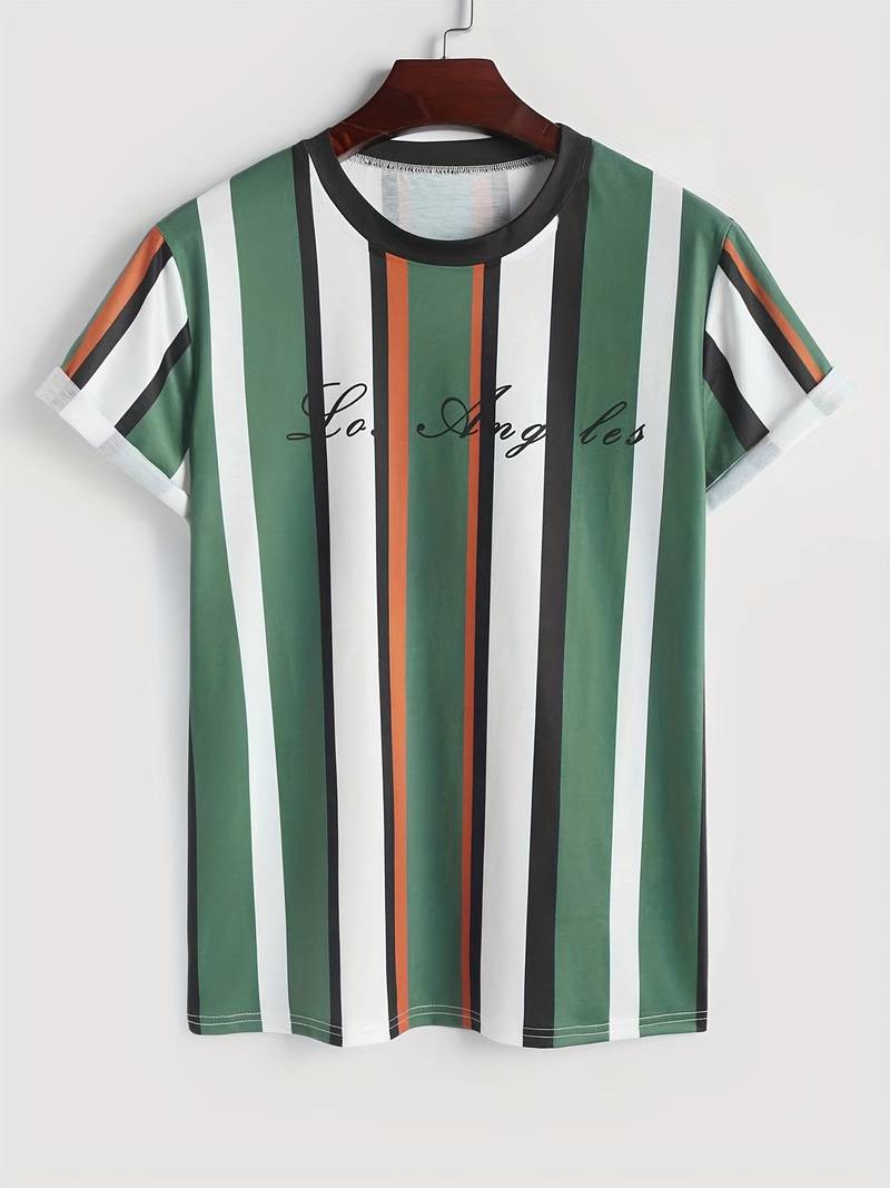 T-shirt mit Streifendruck
