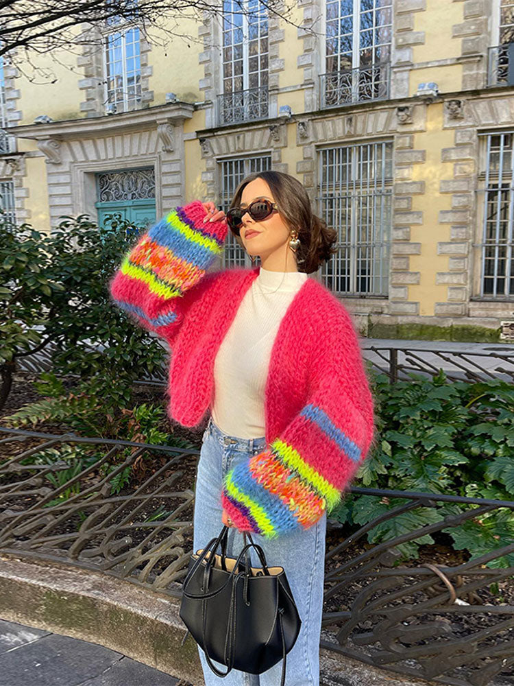 Trendige Strickjacke Urban Chic