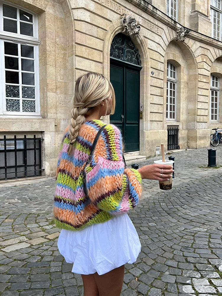 Trendige Strickjacke Urban Chic
