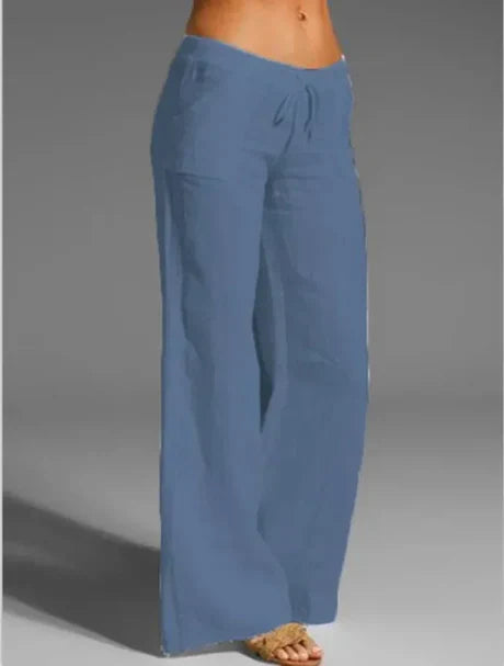 Weiße Leinenhose Damen