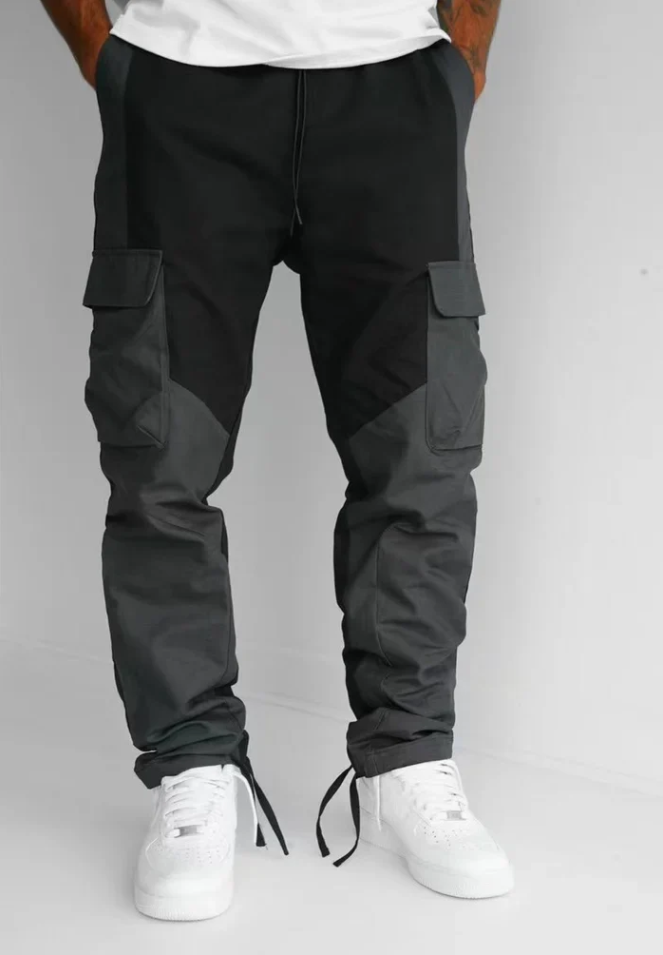 Zweifarbige Cargohose für Herren